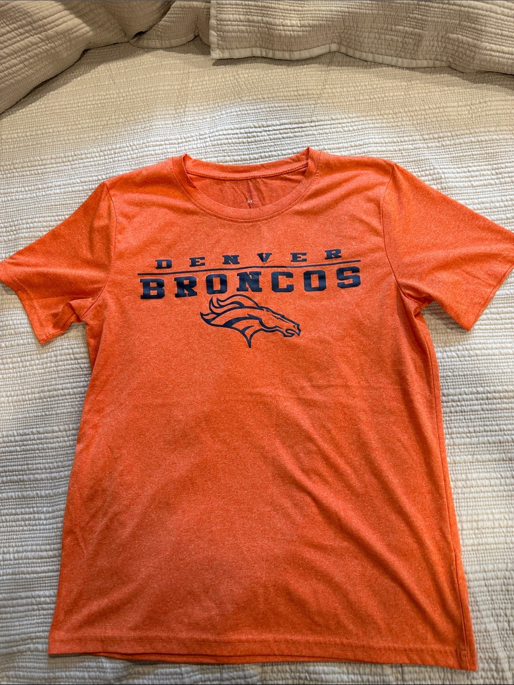 Denver Broncos Boys Orange Team Logo T-Shirt, xl